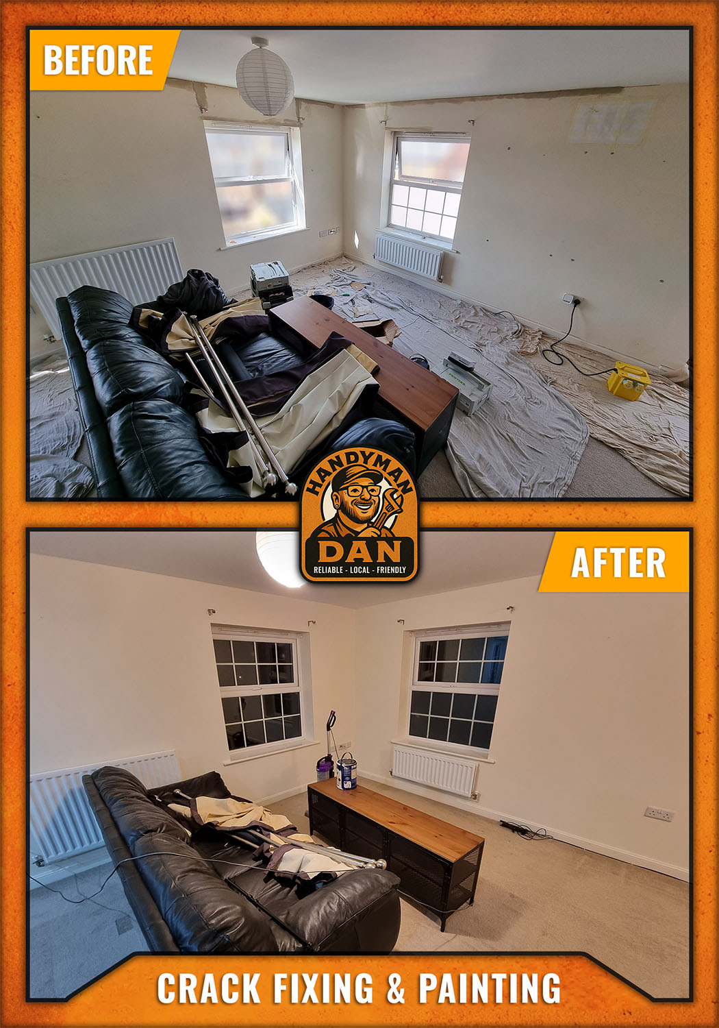 Crack Fixing & Painting