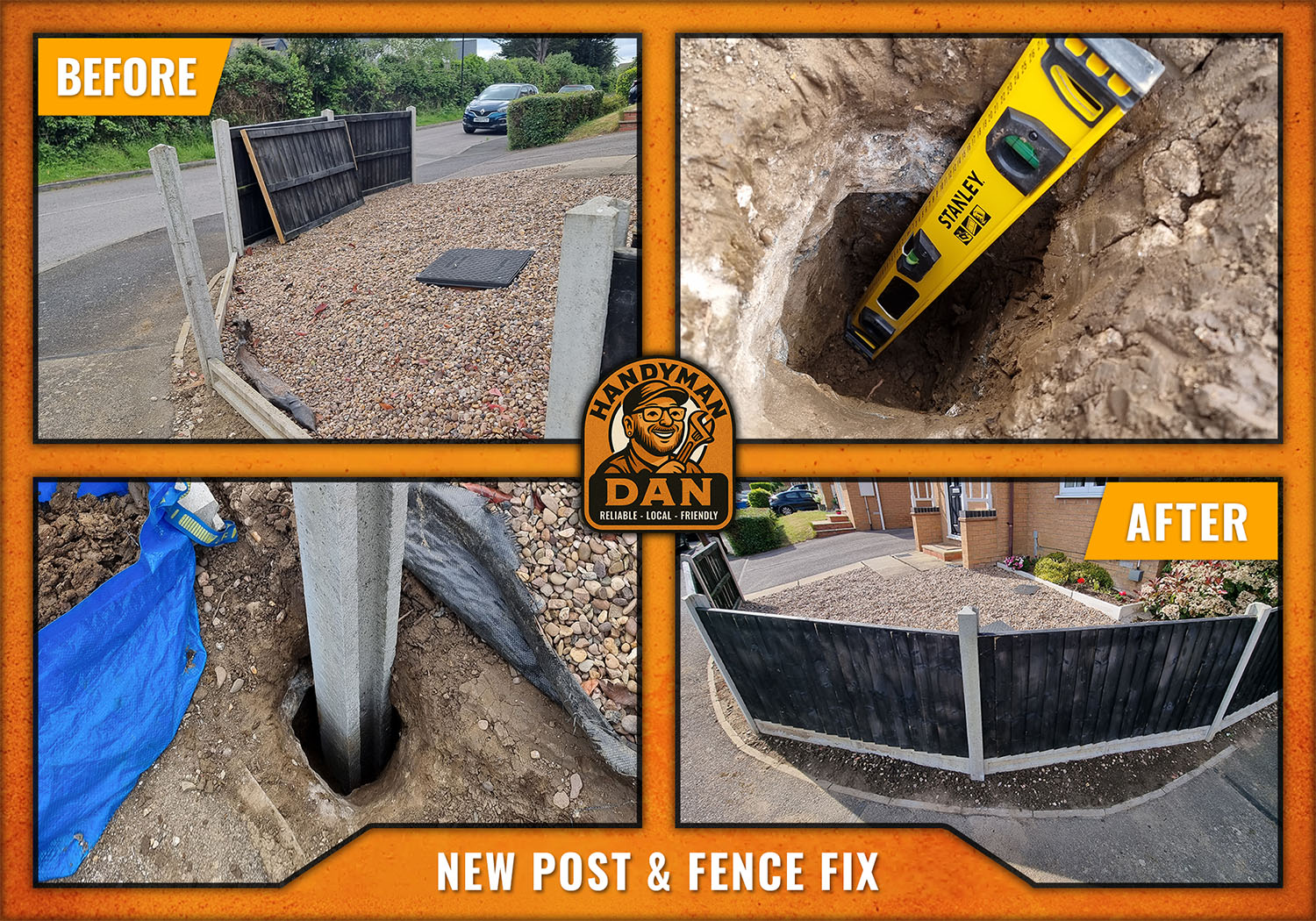 Fence Post Concrete Installation
