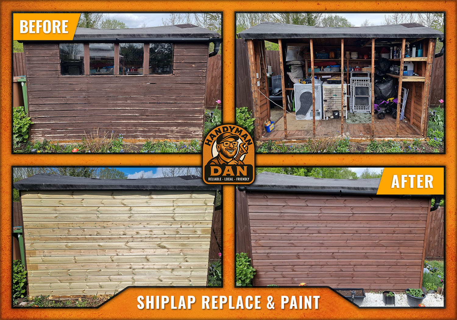 Shiplap Installation & Painting