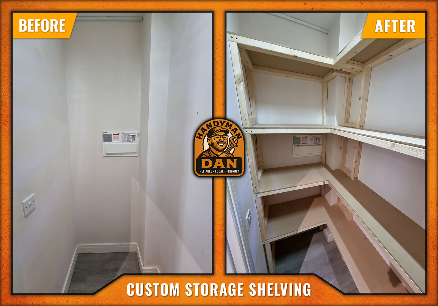 Storage Shelving Installation